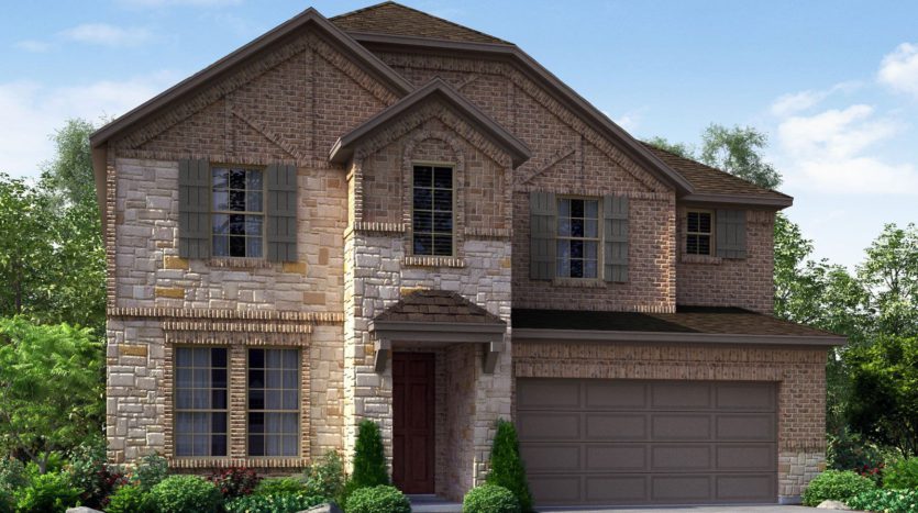 Meritage Homes The Enclave at Oak Grove subdivision 2353 Willow Garden Drive Little Elm TX 75068