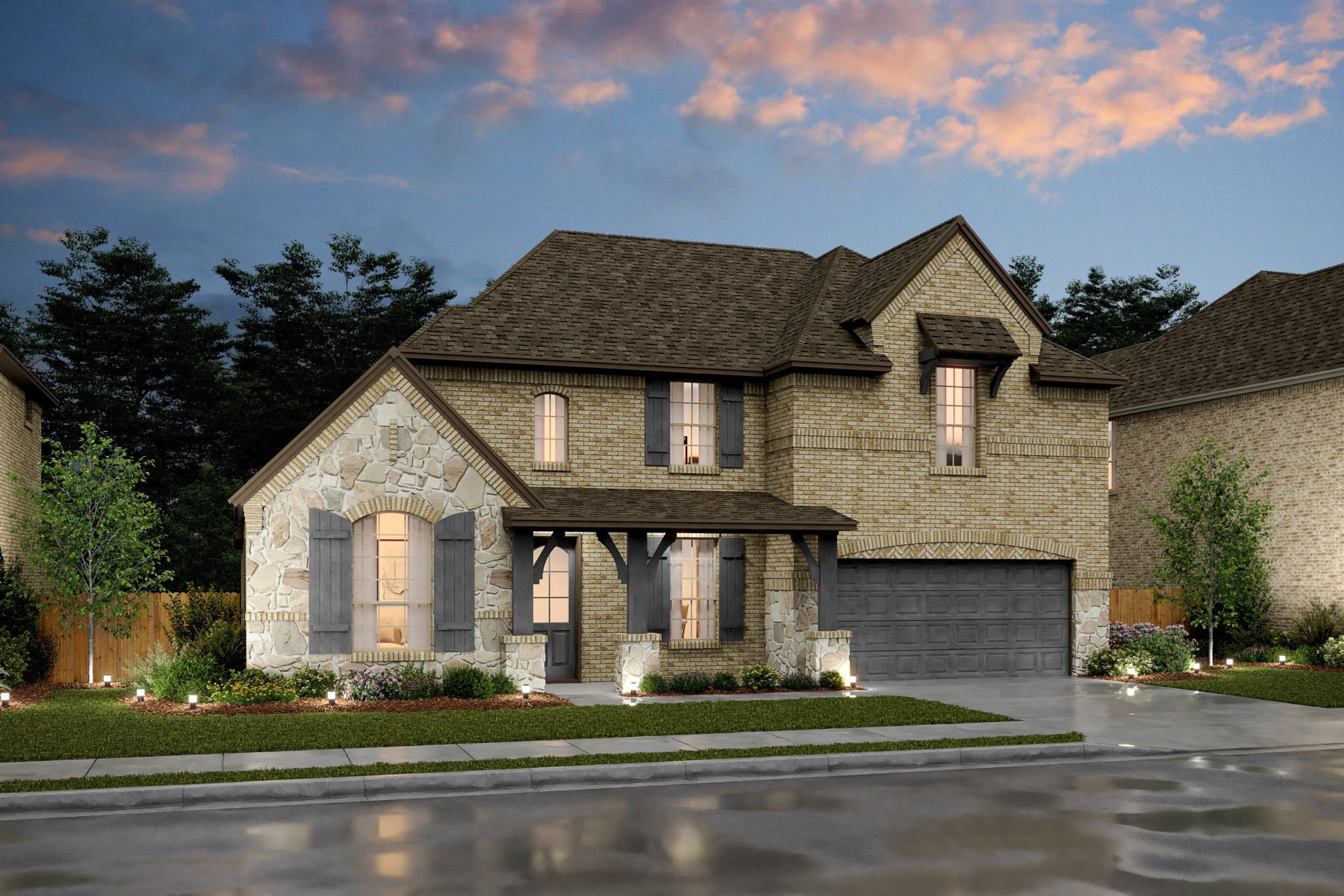 Hillcrest VIII Plan K. Hovnanian® Homes 5 bedrooms, 4 baths, 3622 sqft Liberty Melissa TX,