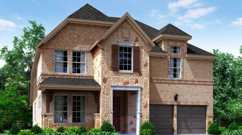 Meritage Homes The Enclave at Oak Grove subdivision 2344 Willow Garden Drive Little Elm TX 75068