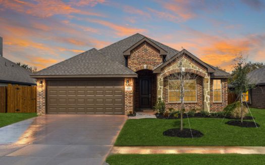 Antares Homes Hunters Ridge subdivision 1261 Alderwood Lane Crowley TX 76036